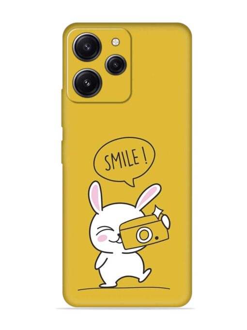 Hey Smile Please Embossed Soft Silicone Case for Xiaomi Redmi 12 (4G) Zapvi