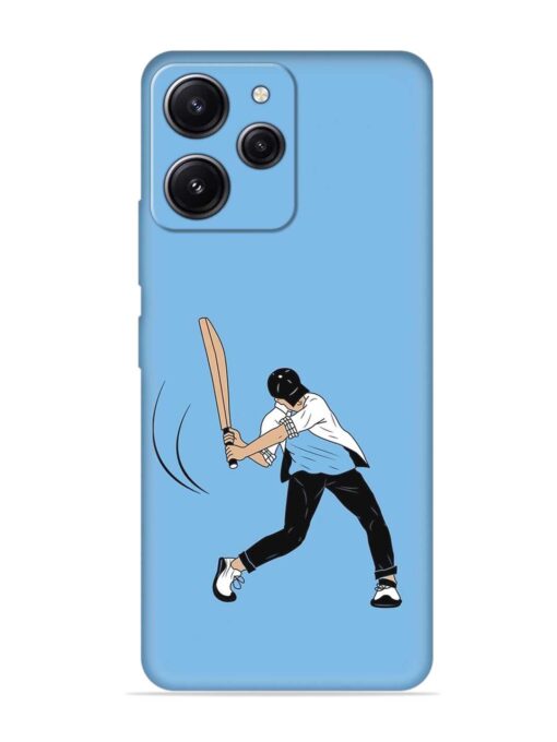 Cricket Gully Boy Embossed Soft Silicone Case for Xiaomi Redmi 12 (4G) Zapvi