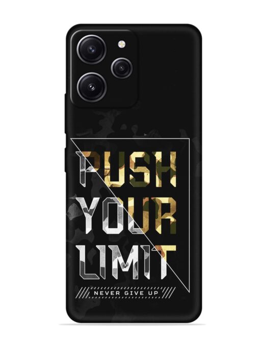 Push Your Limits Embossed Soft Silicone Case for Xiaomi Redmi 12 (4G) Zapvi