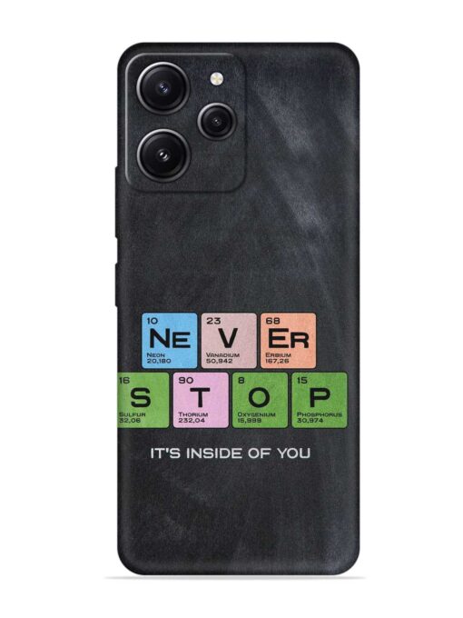 Never Stop It'S Inside Of You Embossed Soft Silicone Case for Xiaomi Redmi 12 (4G) Zapvi