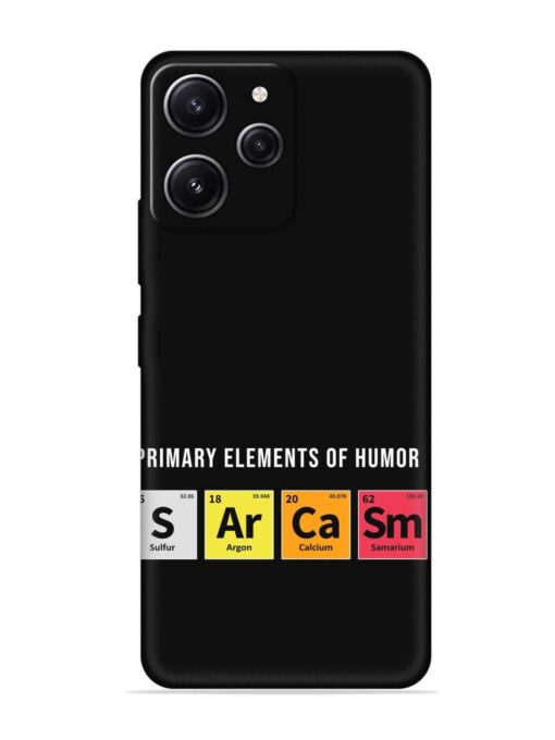 Primary Elements Humor Embossed Soft Silicone Case for Xiaomi Redmi 12 (4G) Zapvi