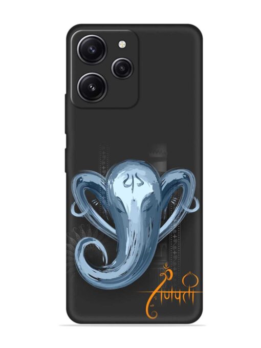 Illustration Lord Ganpati Embossed Soft Silicone Case for Xiaomi Redmi 12 (4G) Zapvi