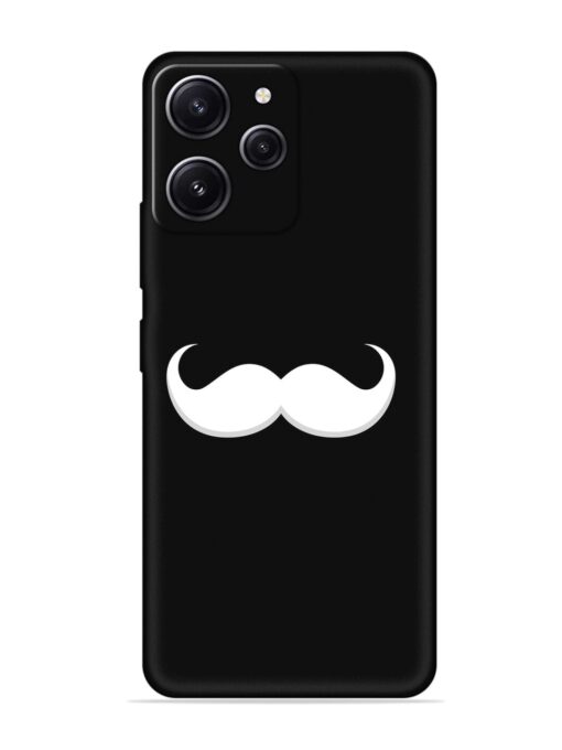 Mustache Vector Embossed Soft Silicone Case for Xiaomi Redmi 12 (4G) Zapvi