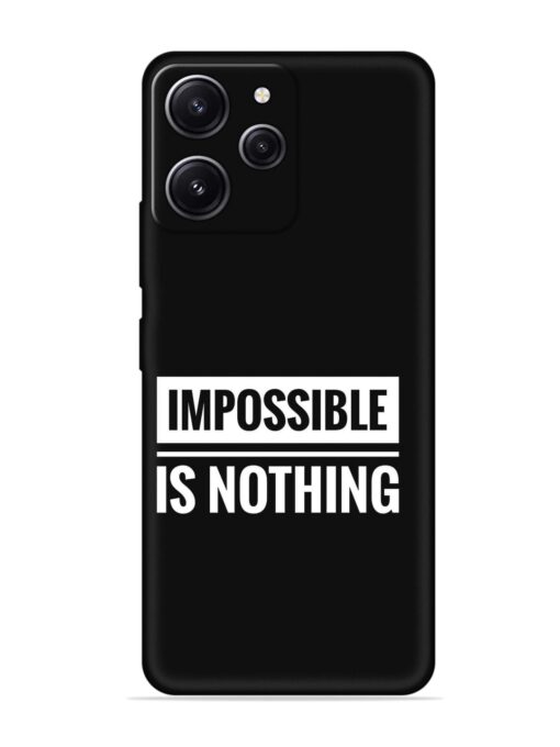 Impossible Is Nothing Embossed Soft Silicone Case for Xiaomi Redmi 12 (4G) Zapvi