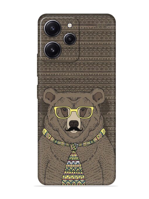 Grizzly Bear Embossed Soft Silicone Case for Xiaomi Redmi 12 (4G) Zapvi