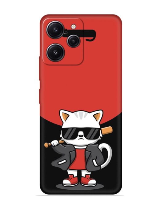 Cool Little Bear Cartoon Embossed Soft Silicone Case for Xiaomi Redmi 12 (4G) Zapvi