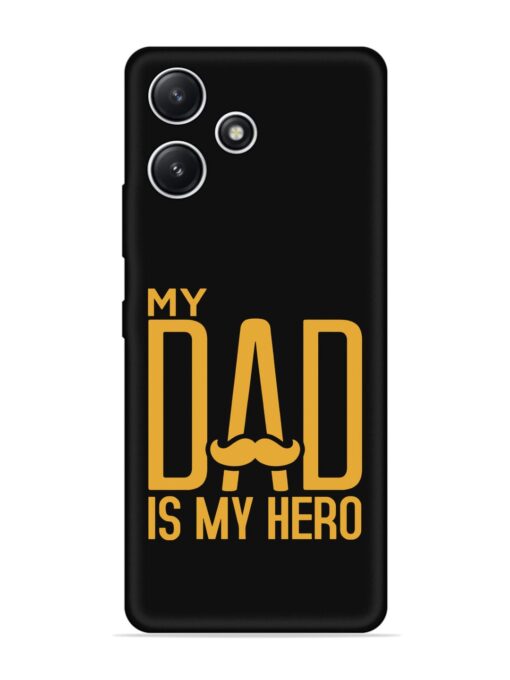 My Dad Is My Hero Embossed Soft Silicone Case for Xiaomi Redmi 12 (5G) Zapvi