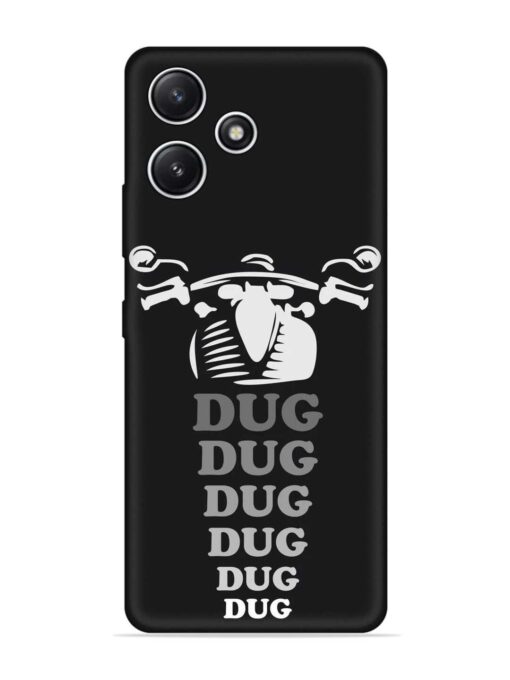 Dug Dug Dug Embossed Soft Silicone Case for Xiaomi Redmi 12 (5G)