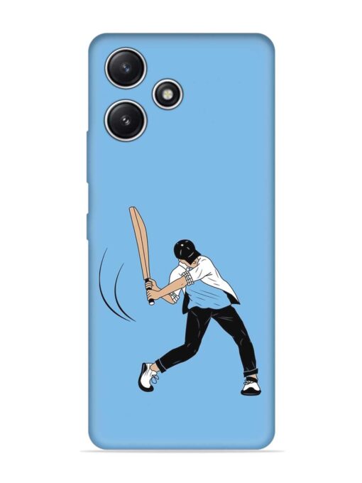 Cricket Gully Boy Embossed Soft Silicone Case for Xiaomi Redmi 12 (5G) Zapvi