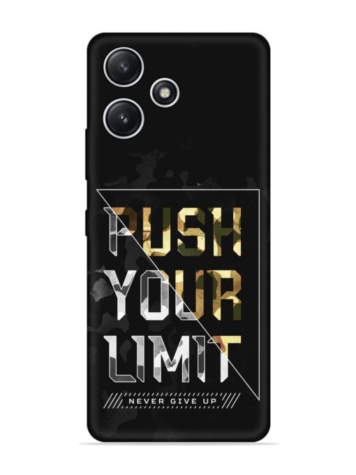 Push Your Limits Embossed Soft Silicone Case for Xiaomi Redmi 12 (5G)