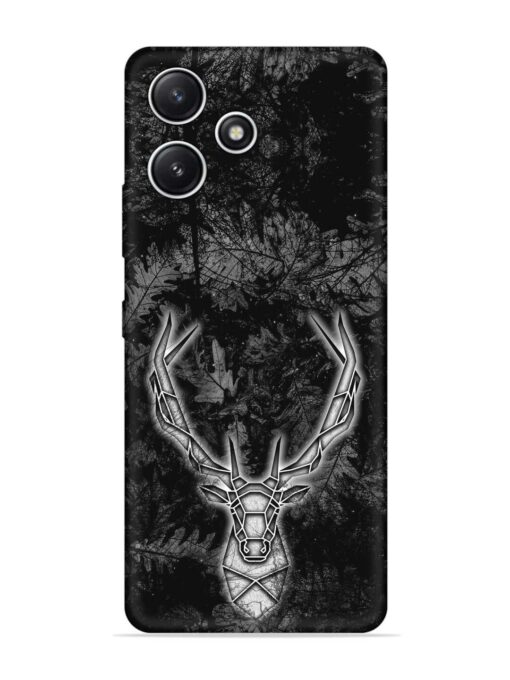 Ancient Deer Embossed Soft Silicone Case for Xiaomi Redmi 12 (5G)