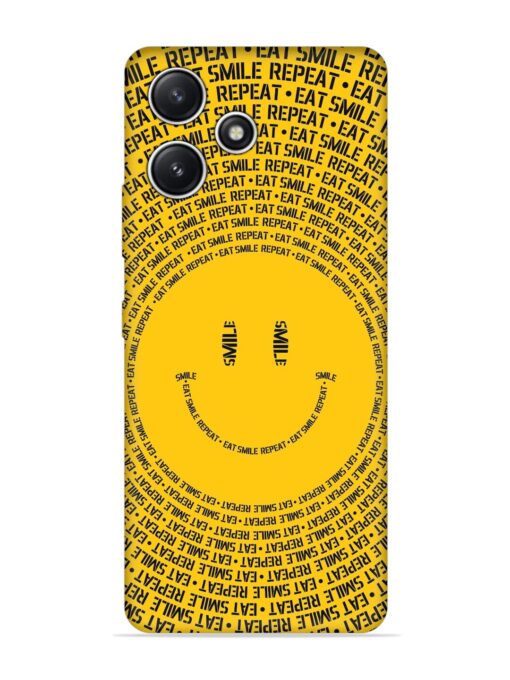 Smiley Embossed Soft Silicone Case for Xiaomi Redmi 12 (5G)