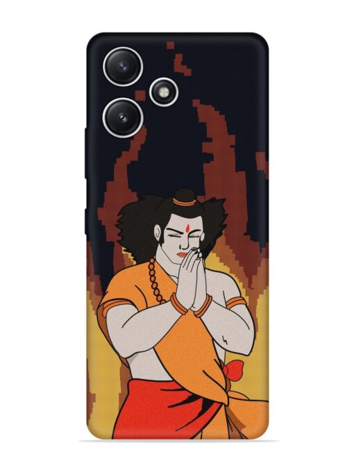 Shree Ram Vector Embossed Soft Silicone Case for Xiaomi Redmi 12 (5G)