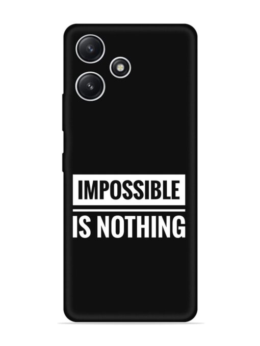 Impossible Is Nothing Embossed Soft Silicone Case for Xiaomi Redmi 12 (5G)