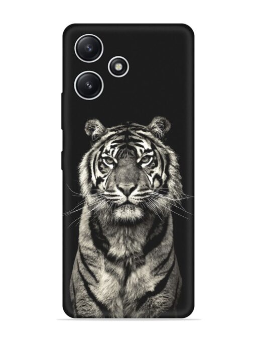 Tiger Art Embossed Soft Silicone Case for Xiaomi Redmi 12 (5G)