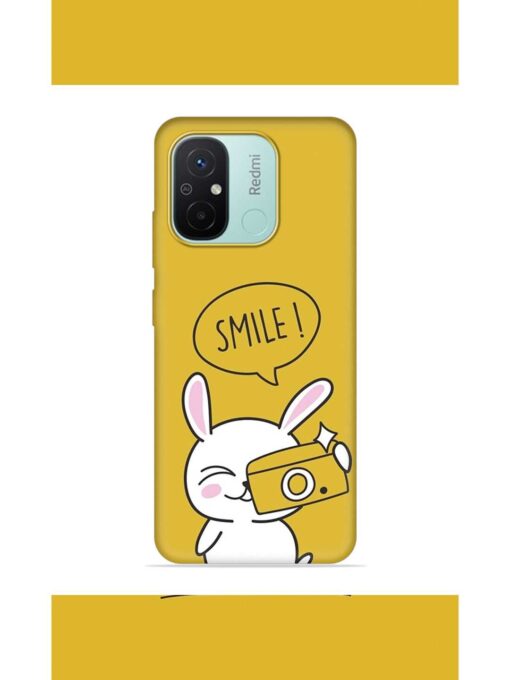 Hey Smile Please Embossed Soft Silicone Case for Xiaomi Redmi 12C Zapvi