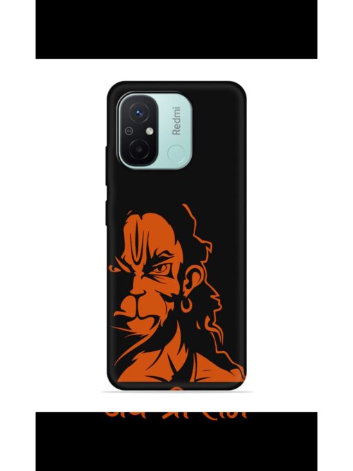 Angry Hanuman Embossed Soft Silicone Case for Xiaomi Redmi 12C Zapvi