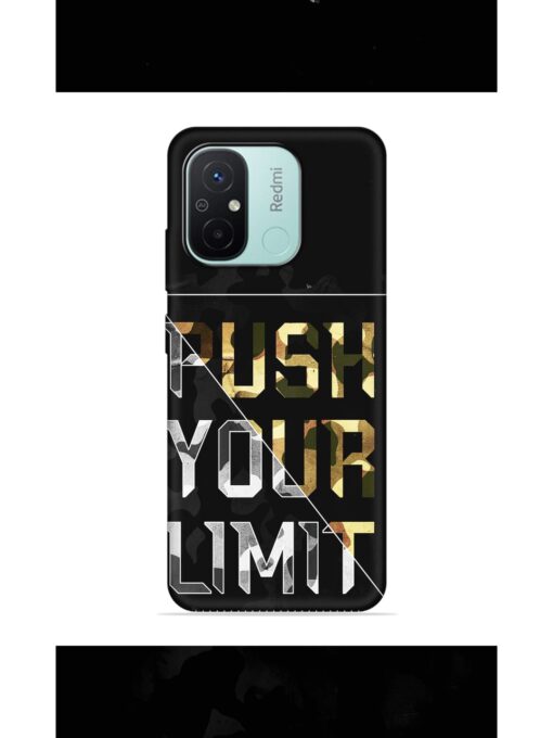 Push Your Limits Embossed Soft Silicone Case for Xiaomi Redmi 12C Zapvi