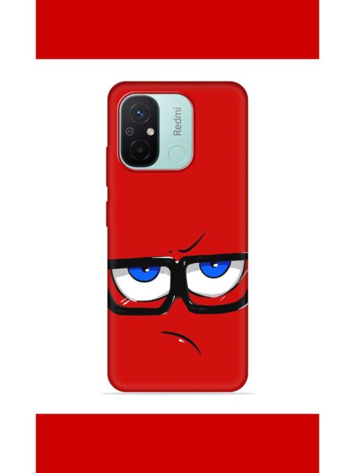 Rad Angry Face Embossed Soft Silicone Case for Xiaomi Redmi 12C Zapvi