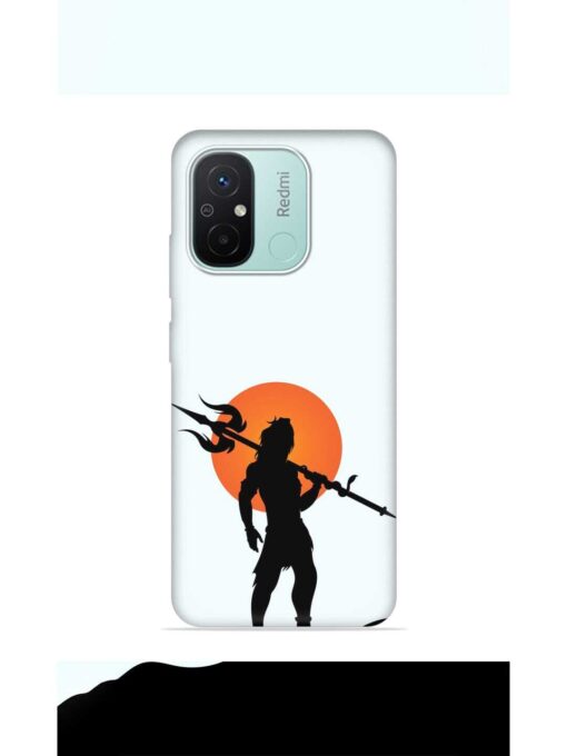 Lord Mahadev Trendy Embossed Soft Silicone Case for Xiaomi Redmi 12C Zapvi