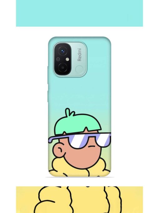 Doodles Cool Character Embossed Soft Silicone Case for Xiaomi Redmi 12C Zapvi