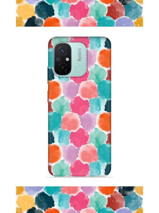 Colorful Seamless Pattern Embossed Soft Silicone Case for Xiaomi Redmi 12C Zapvi