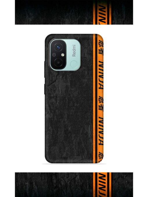 Ninja Srtips Embossed Soft Silicone Case for Xiaomi Redmi 12C Zapvi