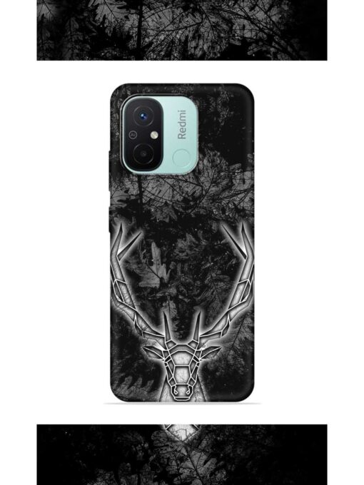 Ancient Deer Embossed Soft Silicone Case for Xiaomi Redmi 12C Zapvi