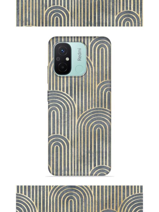 Art Deco Style Embossed Soft Silicone Case for Xiaomi Redmi 12C Zapvi