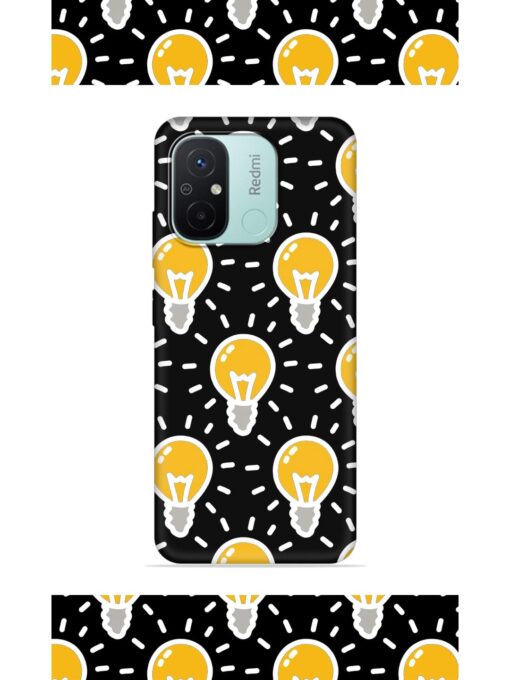 Light Bulb Seamless Embossed Soft Silicone Case for Xiaomi Redmi 12C Zapvi