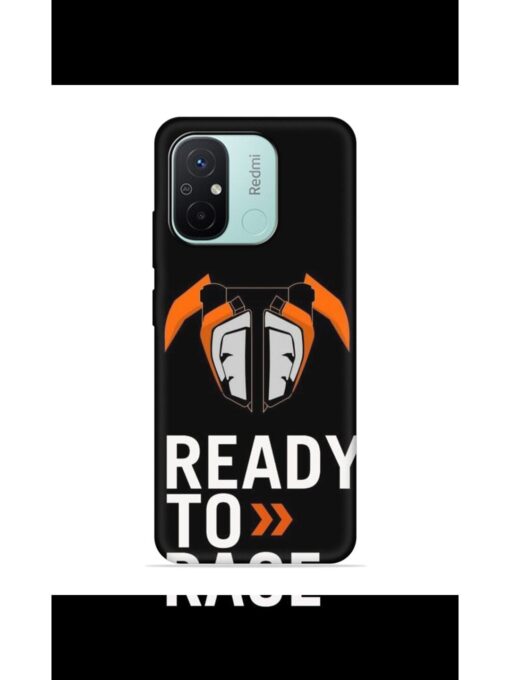 Ready To Race Embossed Soft Silicone Case for Xiaomi Redmi 12C Zapvi