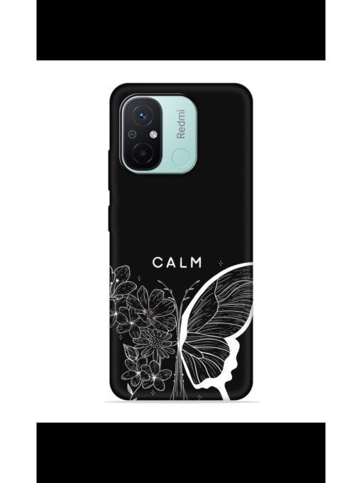 Calm Embossed Soft Silicone Case for Xiaomi Redmi 12C Zapvi