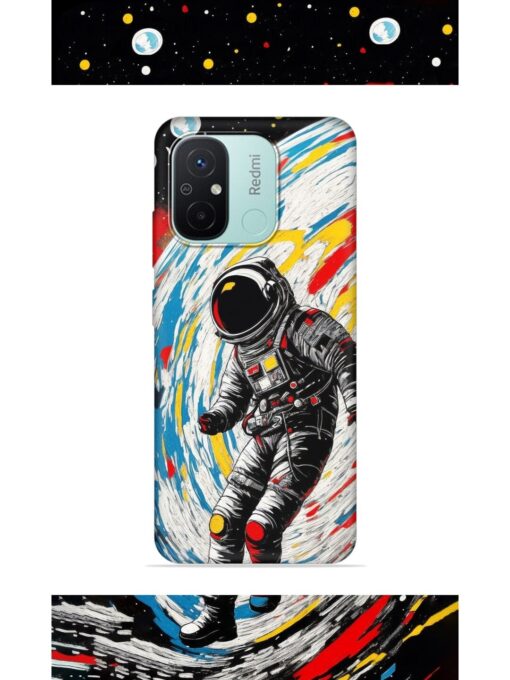 Astronaut Art Embossed Soft Silicone Case for Xiaomi Redmi 12C Zapvi