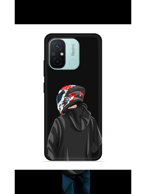 Motorcycle Rider Embossed Soft Silicone Case for Xiaomi Redmi 12C Zapvi