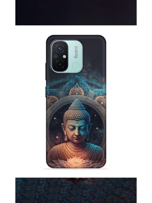 Gautam Buddha Embossed Soft Silicone Case for Xiaomi Redmi 12C Zapvi