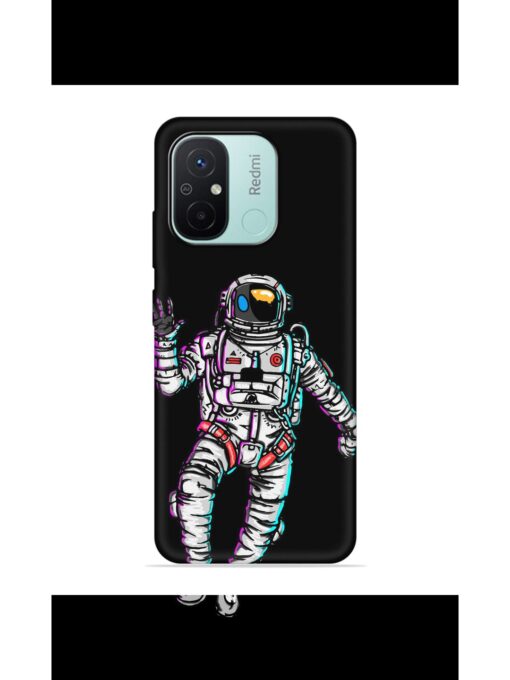 Spaceman Embossed Soft Silicone Case for Xiaomi Redmi 12C Zapvi