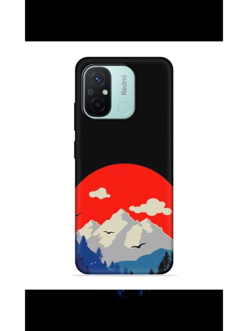 Mountain Abstract Embossed Soft Silicone Case for Xiaomi Redmi 12C Zapvi