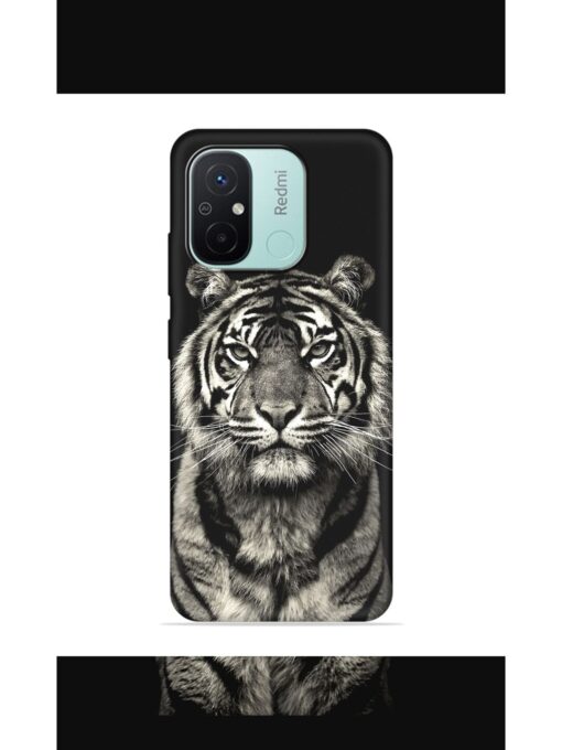 Tiger Art Embossed Soft Silicone Case for Xiaomi Redmi 12C Zapvi