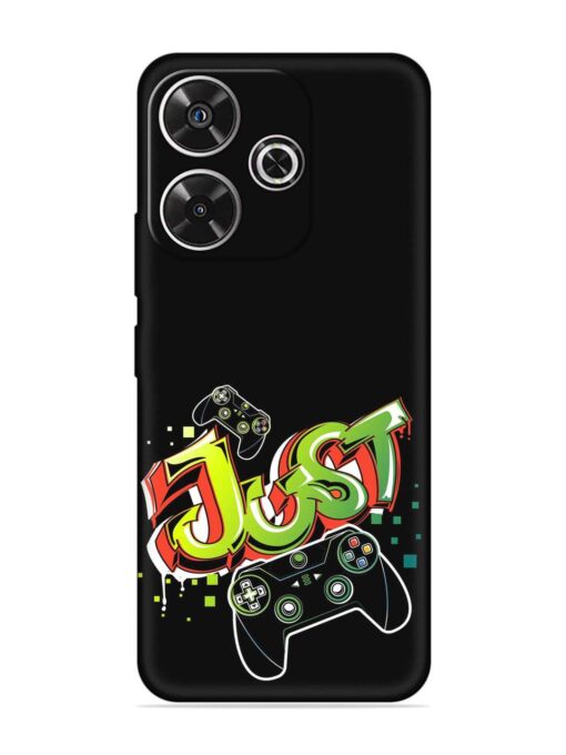 Graffiti Gamepad Illustration Embossed Soft Silicone Case for Xiaomi Redmi 13 (5G)