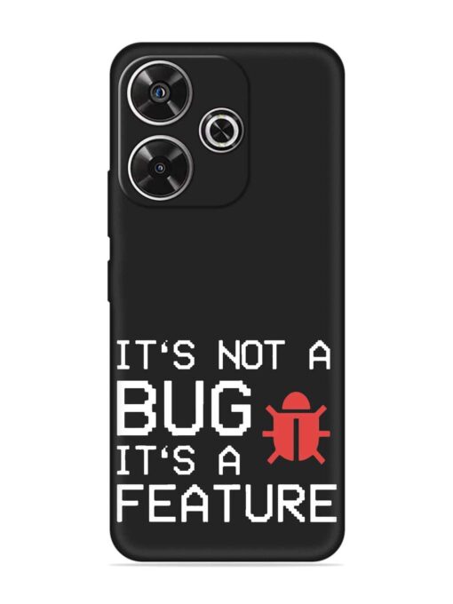 Not Bug Feature Embossed Soft Silicone Case for Xiaomi Redmi 13 (5G)