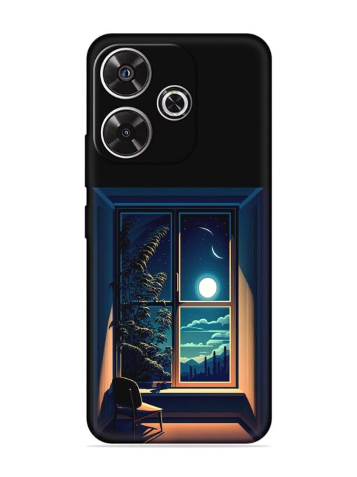 Night View At Window Embossed Soft Silicone Case for Xiaomi Redmi 13 (5G) Zapvi