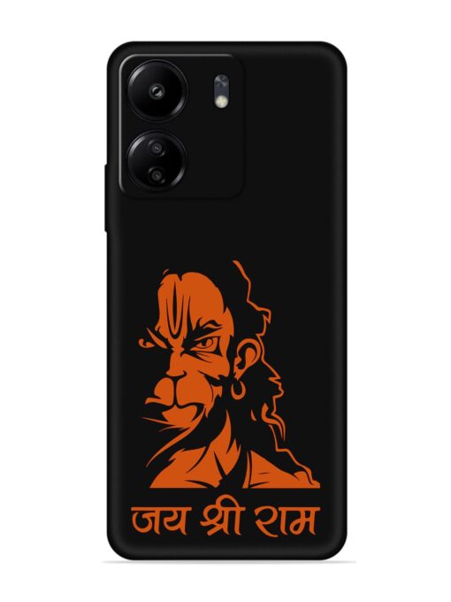 Angry Hanuman Embossed Soft Silicone Case for Xiaomi Redmi 13C (4G) Zapvi