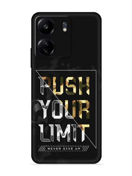 Push Your Limits Embossed Soft Silicone Case for Xiaomi Redmi 13C (4G) Zapvi