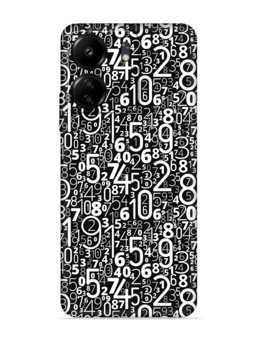 Many Numbers Different Embossed Soft Silicone Case for Xiaomi Redmi 13C (4G)