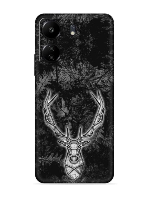 Ancient Deer Embossed Soft Silicone Case for Xiaomi Redmi 13C (4G)