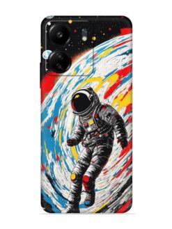 Astronaut Art Embossed Soft Silicone Case for Xiaomi Redmi 13C (4G)