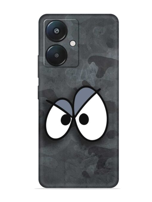 Big Eyes Night Mode Embossed Soft Silicone Case for Xiaomi Redmi 13C (5G) Zapvi