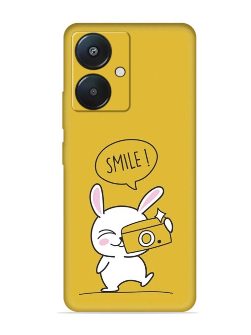 Hey Smile Please Embossed Soft Silicone Case for Xiaomi Redmi 13C (5G) Zapvi