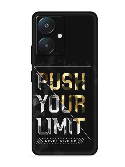 Push Your Limits Embossed Soft Silicone Case for Xiaomi Redmi 13C (5G) Zapvi