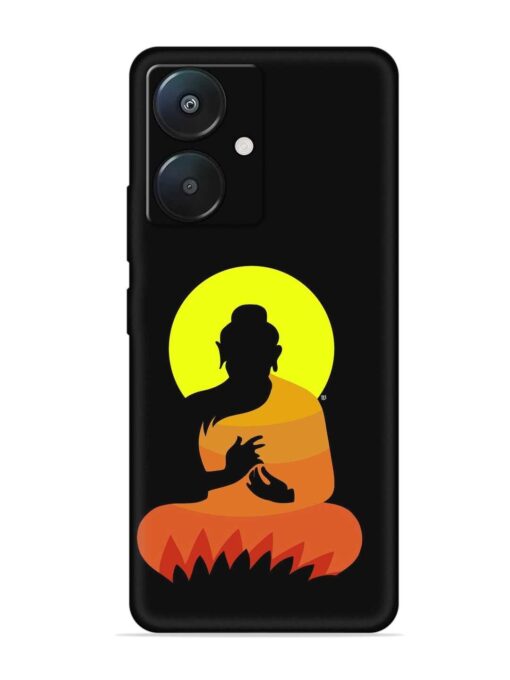 Buddha Art Black Embossed Soft Silicone Case for Xiaomi Redmi 13C (5G) Zapvi